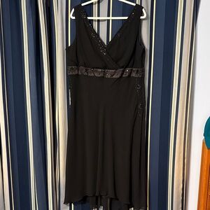 Elegant Scarlett LBD cocktail dress, size 18W
